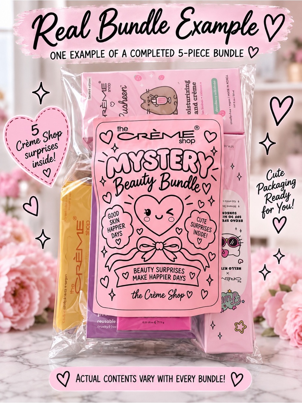 The Crème Shop 5-Piece Mystery Beauty Bundle | Skincare Makeup & More - Picture 4 of 4